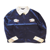 アンドファミリー SOUVENIR SATIN JACKET 白熊 画像