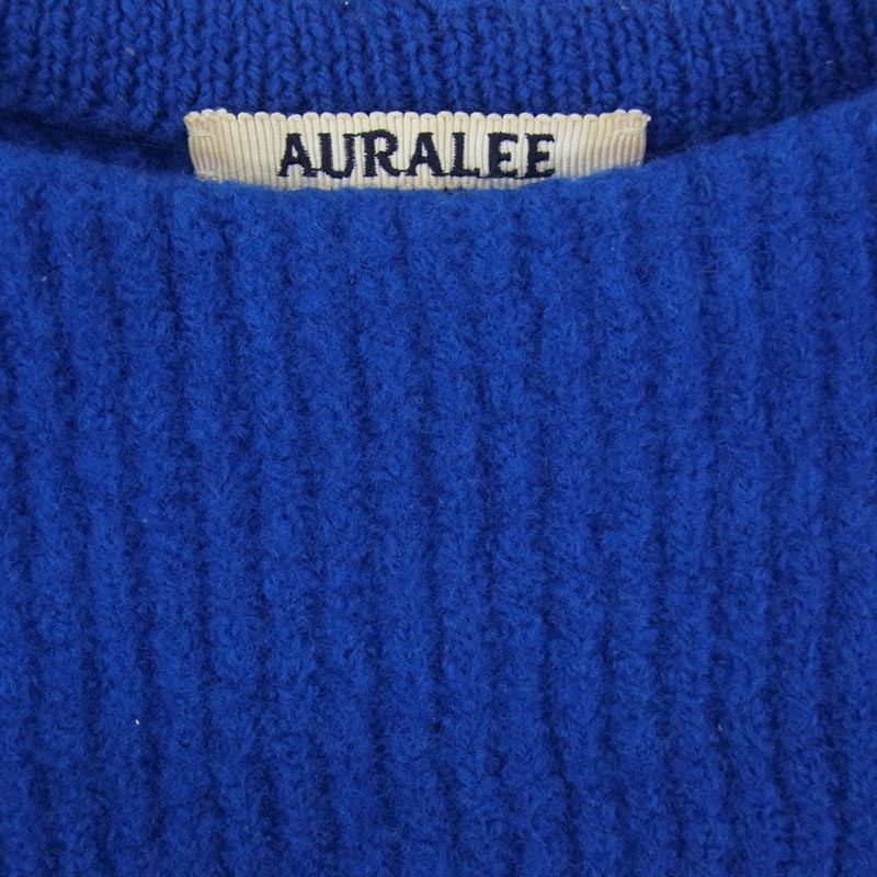 オーラリー 23AW A23AP01MR Milled French Merino Rib Knit Boat Neck P/O ミルド フレンチ メリノ リブ ニット 買取実績 画像
