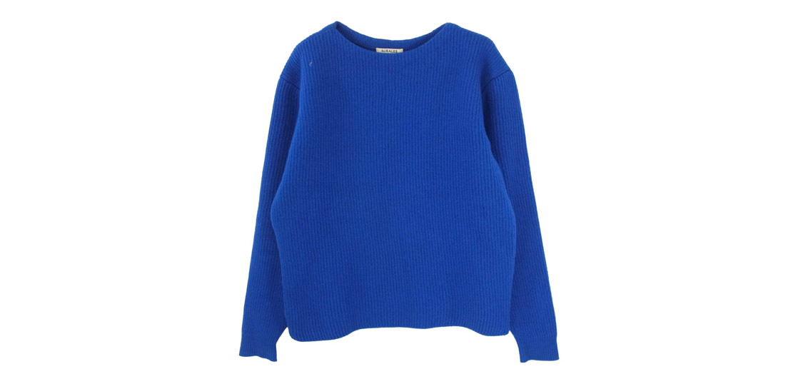 オーラリー 23AW A23AP01MR Milled French Merino Rib Knit Boat Neck P/O 買取実績