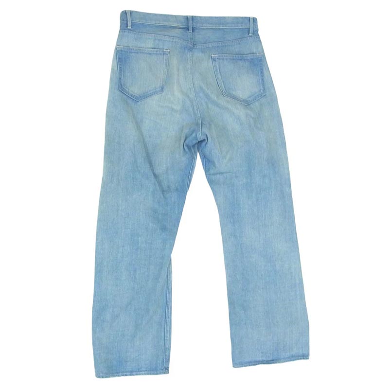 オーラリー 25SS A25SP02DE SELVEDGE FADED LIGHT DENIM PANTS A ヴィンテージ加工 フェード セルビッジ デニム パンツ ジーンズ 買取実績 画像