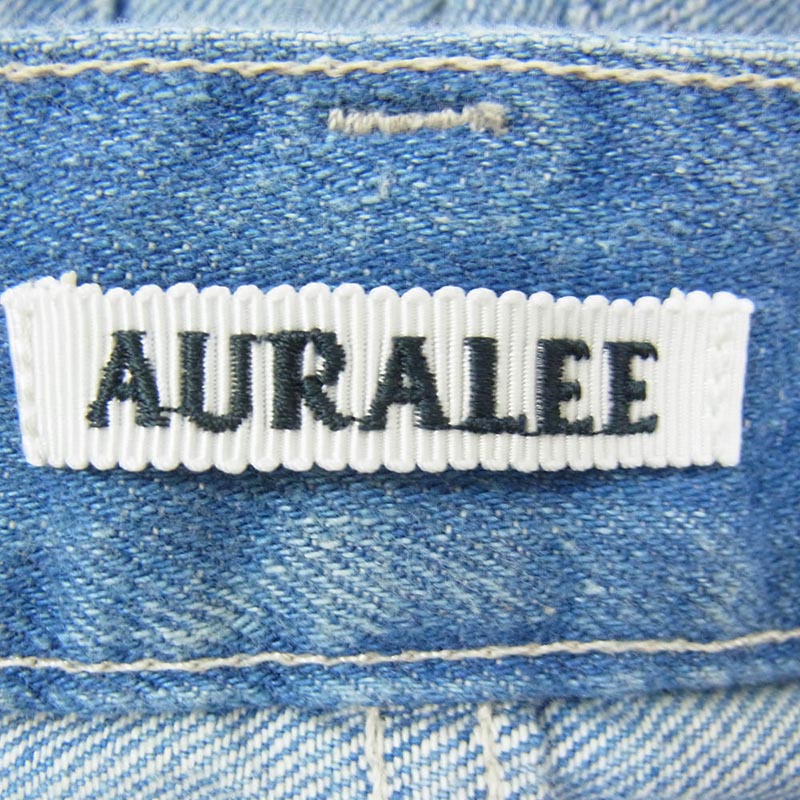 オーラリー 25SS A25SP02DE SELVEDGE FADED LIGHT DENIM PANTS A ヴィンテージ加工 フェード セルビッジ デニム パンツ ジーンズ 買取実績 画像