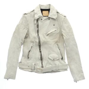 イサムカタヤマバックラッシュ 1927-07 JAPAN CALF NATURAL DYED GARMENT WASH DOUBLE RIDERS ジャパンカーフ レザー 先染め製品洗い ダブルライダース 買取実績 画像