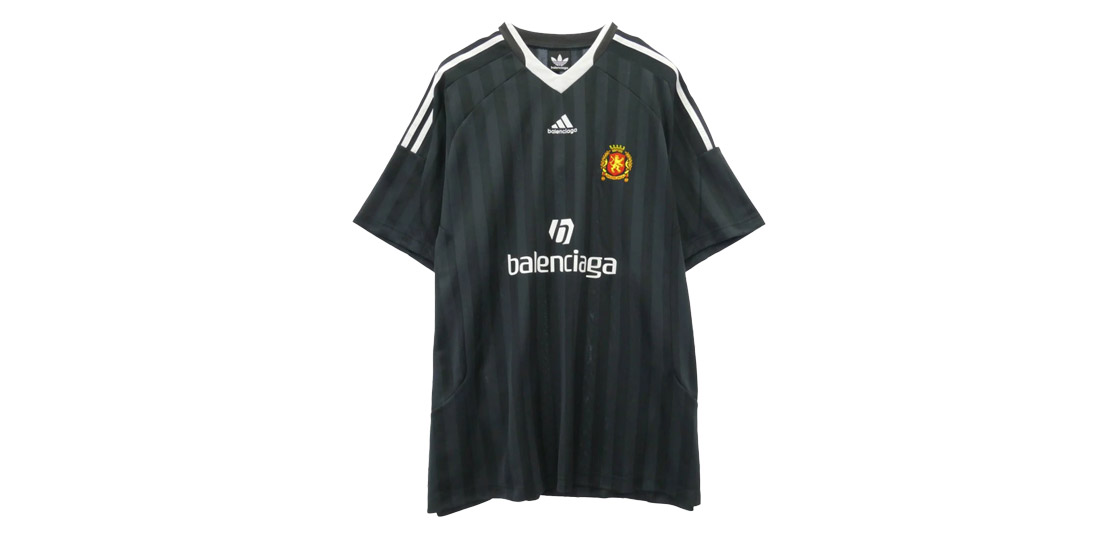 バレンシアガ 23SS 723663 TNV13 × adidas アディダス オーバーサイズ サッカー 半袖 ゲームシャツ Tシャツ 買取実績