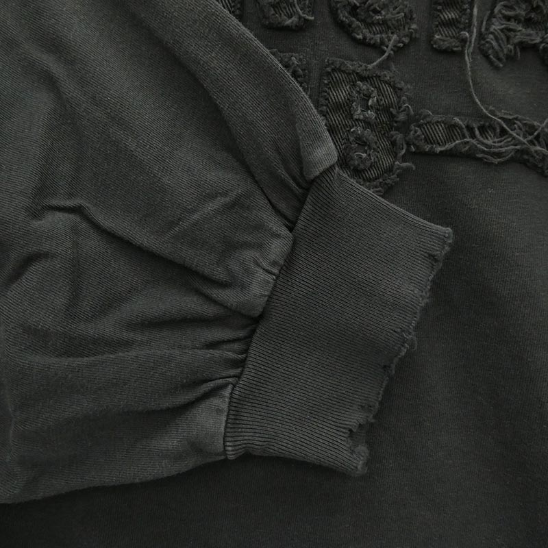 バレンシアガ 25SS 783400 TSVA2 Cropped Long Sleeve T-Shirt ダメージ加工 クロップド ロングスリーブ Tシャツ カットソー 買取実績 画像