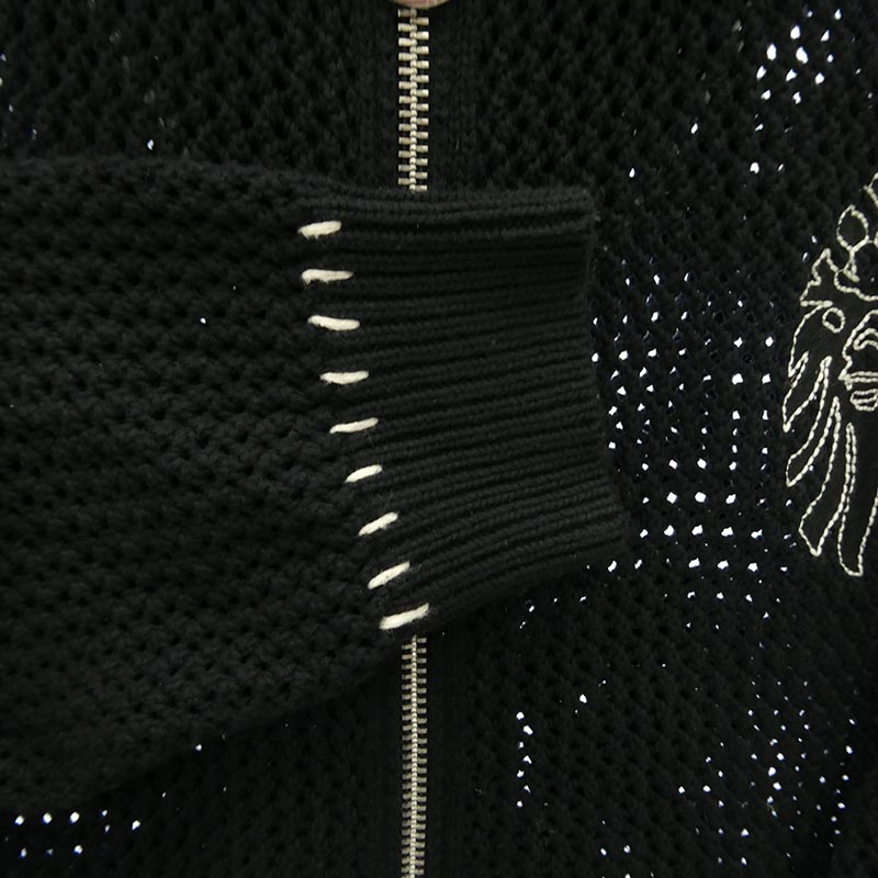 アベイシングエイプ 001KNL701301M CROCHET ZIPPED HOODIE クロシェ ジップアップ フーディー パーカー 買取実績 画像