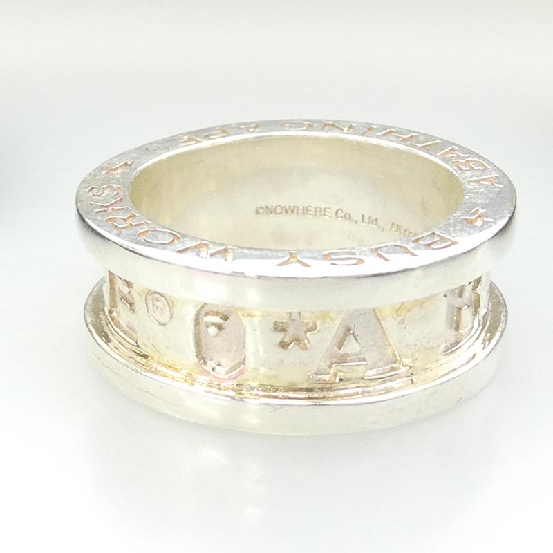 アベイシングエイプ 24SS 1K30182002 BAPE LOGO RING ロゴデザイン SILVER 925 リング 買取実績