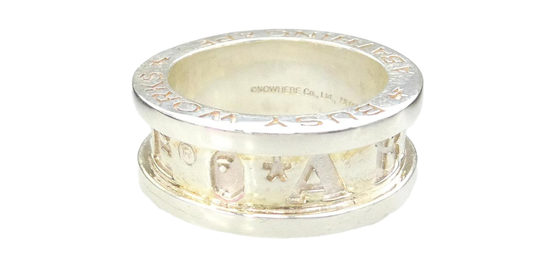 アベイシングエイプ 24SS 1K30182002 BAPE LOGO RING ロゴデザイン SILVER 925 リング 買取実績