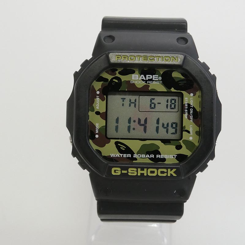 アベイシングエイプ DW-5600VT × CASIO G-SHOCK カシオ ジーショック 1000本限定 買取実績