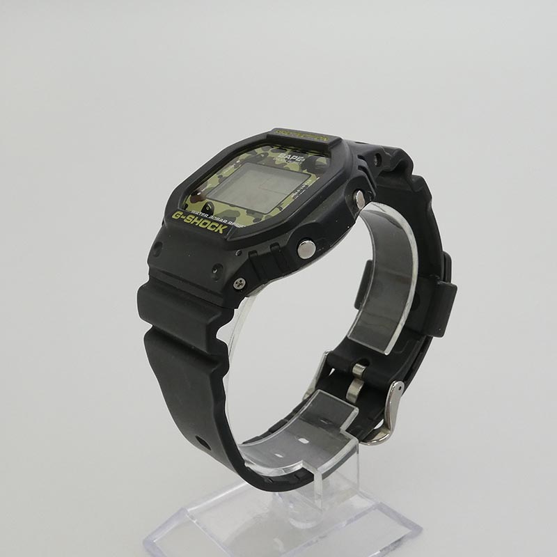 アベイシングエイプ DW-5600VT × CASIO G-SHOCK カシオ ジーショック 1000本限定 デジタル カモ柄 迷彩 腕時計 買取実績 画像