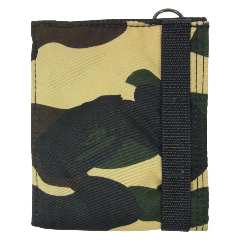 アベイシングエイプ × PORTER ポーター 1ST CAMO WALLET カモ柄 迷彩 2つ折り財布 ウォレット 買取実績 画像
