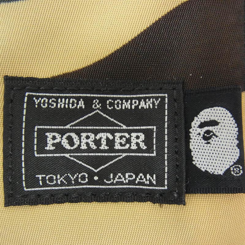 アベイシングエイプ × PORTER ポーター 1ST CAMO WALLET カモ柄 迷彩 2つ折り財布 ウォレット 買取実績 画像