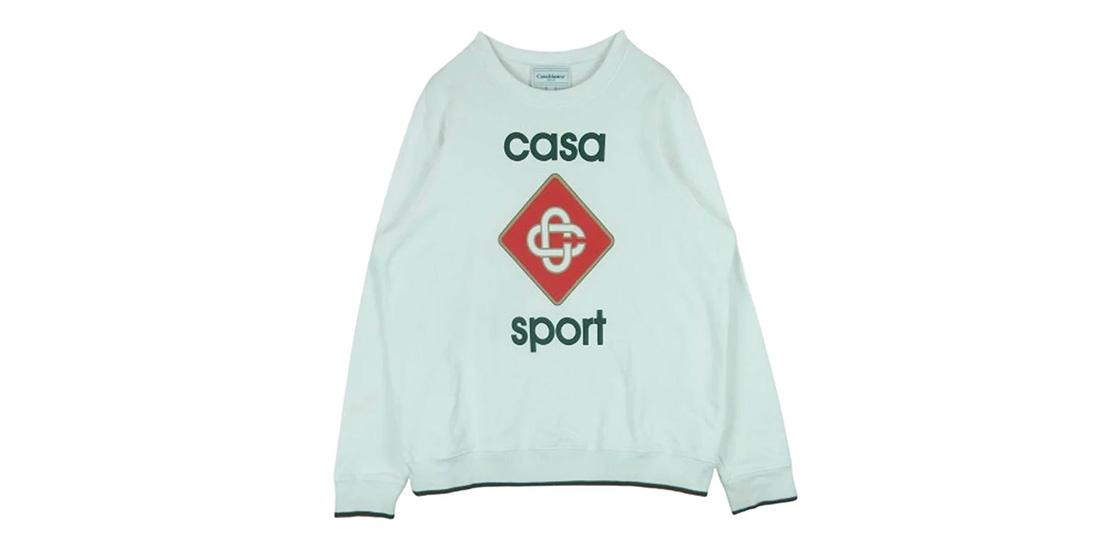 カサブランカ 23SS CASABLANCA23SS-8 グラフィックプリント クルーネック スウェット トレーナー 買取実績