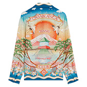 カサブランカ Tennis Club Long Sleeve Silk Shirt テニス クラブ ロングスリーブ シルクシャツ 画像