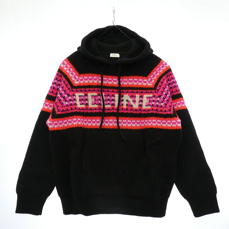 セリーヌ 22AW 2AC23579S Ski Jacquard Hooded Wool Knit Hoodie 買取実績