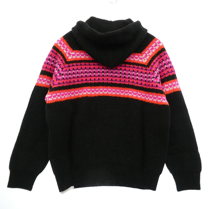 セリーヌ 22AW 2AC23579S Ski Jacquard Hooded Wool Knit Hoodie スキー ジャガード フーデッド ウール ニット ロゴ フーディー パーカー 買取実績 画像