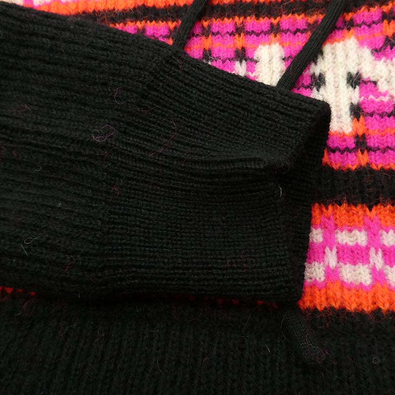 セリーヌ 22AW 2AC23579S Ski Jacquard Hooded Wool Knit Hoodie スキー ジャガード フーデッド ウール ニット ロゴ フーディー パーカー 買取実績 画像