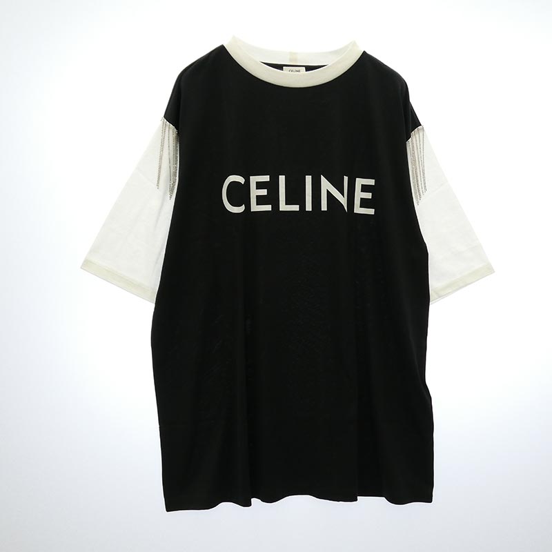 セリーヌ 22AW 2X29C671Q Fringe Oversized Logo Print T-Shirt 買取実績