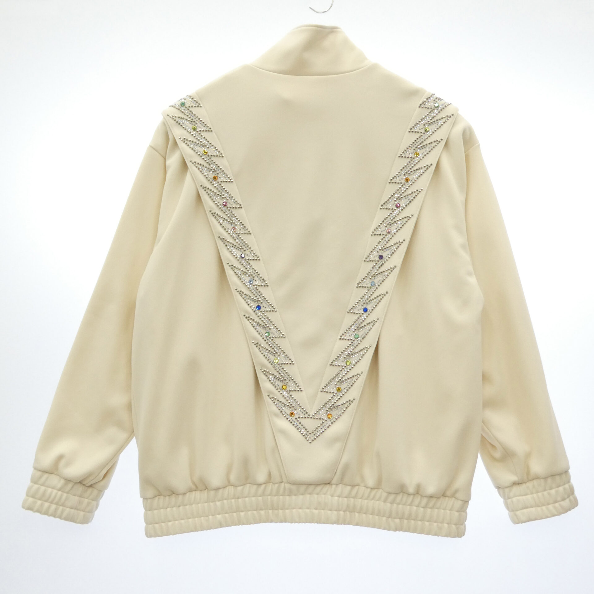 セリーヌ 23SS 2Y73A121O.01XD Embellished Jersey Track Jacket ジャージ トラックジャケット スタッズ ビジュー ブルゾン 買取実績 画像