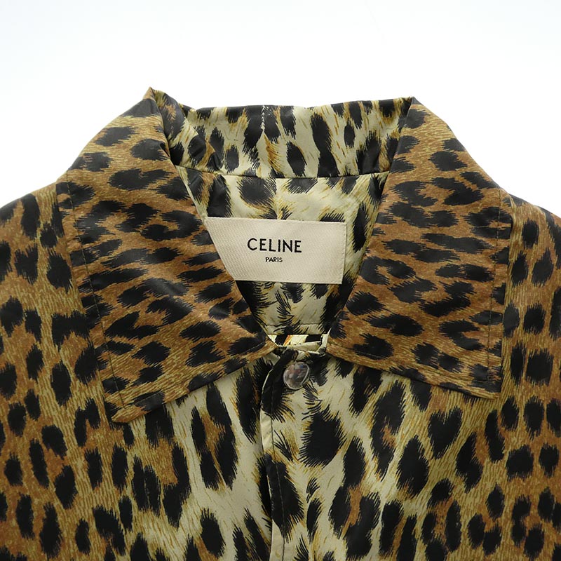 セリーヌ 2W181853I windbreaker blouson in printed nylon レオパード 総柄 ウィンドブレーカー シャツ ブルゾン プリント ナイロン ジャケット 買取実績 画像