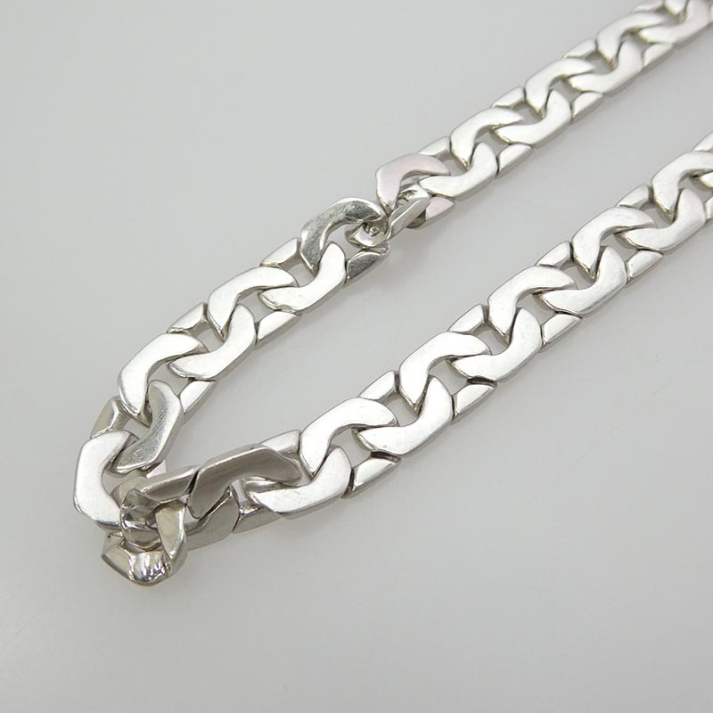 セリーヌ 461EE6SIL Mesh Necklace in Sterling Silver with Rhodium finish シルバー925 メッシュチェーン ネックレス 買取実績 画像
