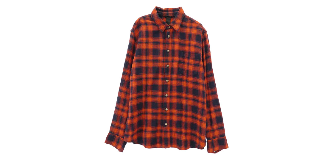 クロムハーツ（原本無） Loose Ends Cross Leather Patch Check Shirt 買取実績