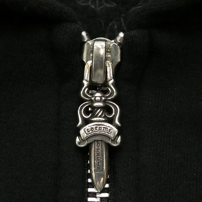 クロムハーツ（原本無） SWTSHRT HD ZIP 袖フローラル バック ホースシュー プリント ジップ パーカー 買取実績 画像