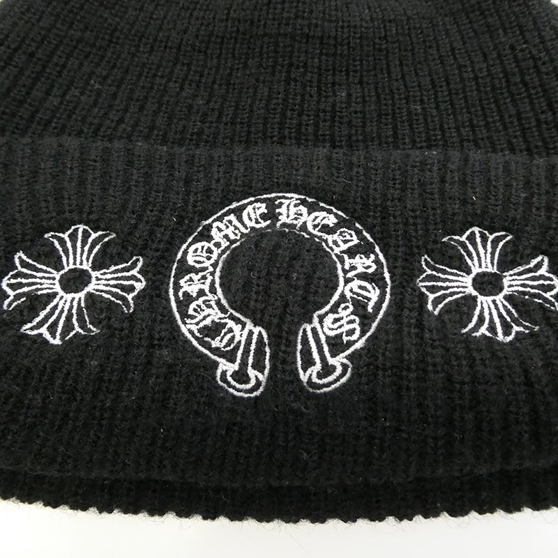クロムハーツ(原本無) WOOL WATCH CAP CHプラス ホースシュー ニットキャップ ビーニー 帽子 買取実績 画像