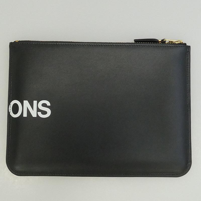 コムデギャルソン SA5100HL HUGE LOGO Wallet ヒュージ ロゴ ウォレット レザー ポーチ クラッチバッグ 買取実績 画像
