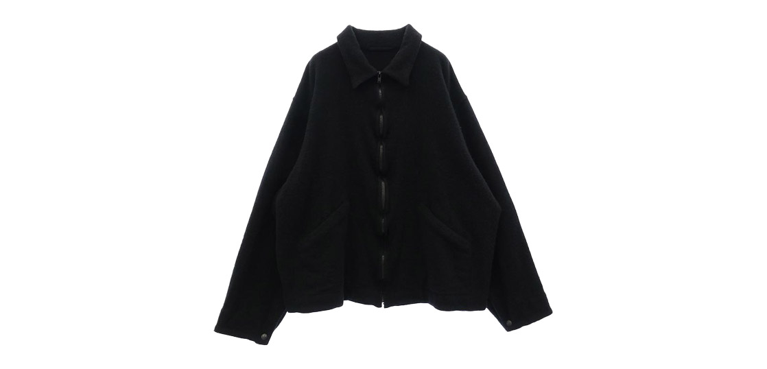 コモリ 24AW A03-01014 縮絨ウール ジップショートジャケット ブルゾン 買取実績