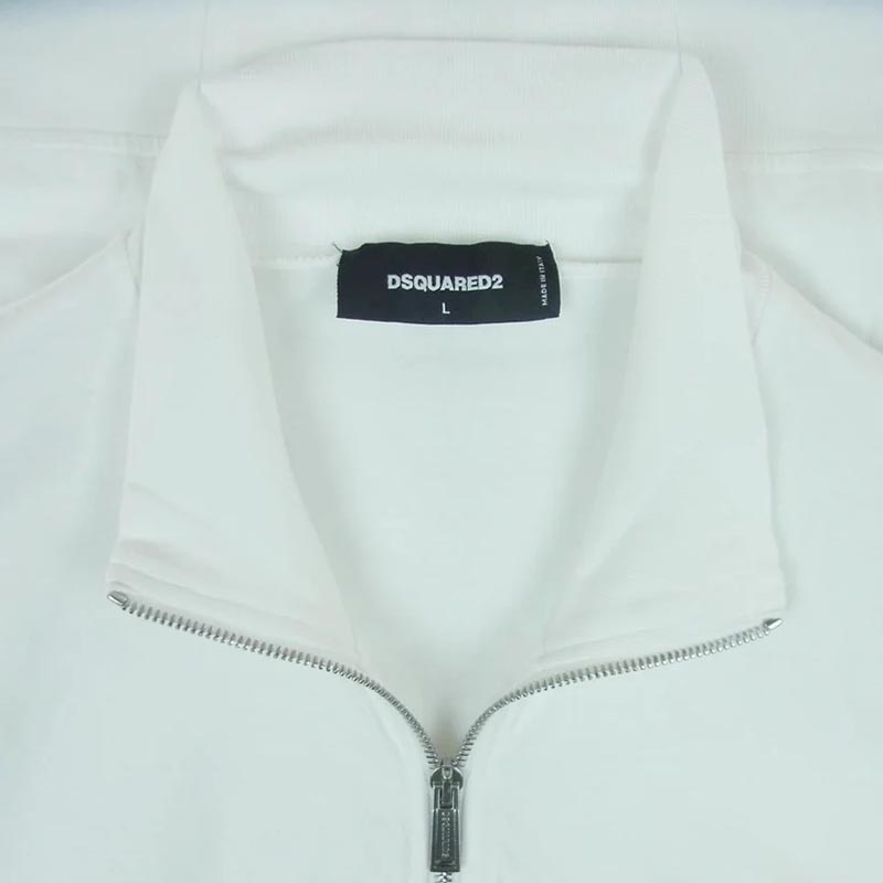 ディースクエアード 23SS S74HG0141 S24321 ZIP SWEATSHIRT ダブルジップ ロゴプリント コットン トラック ジャケット 買取実績 画像