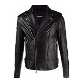 ディースクエアード Leather Rider Jacket レザーライダースジャケット 画像