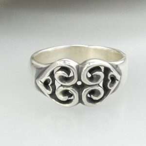 ガボール Gaboratory ガボラトリーホールディング ギャランティ付属 R-179 9mm Double Heart Ring ダブル ハート リング 買取実績 画像