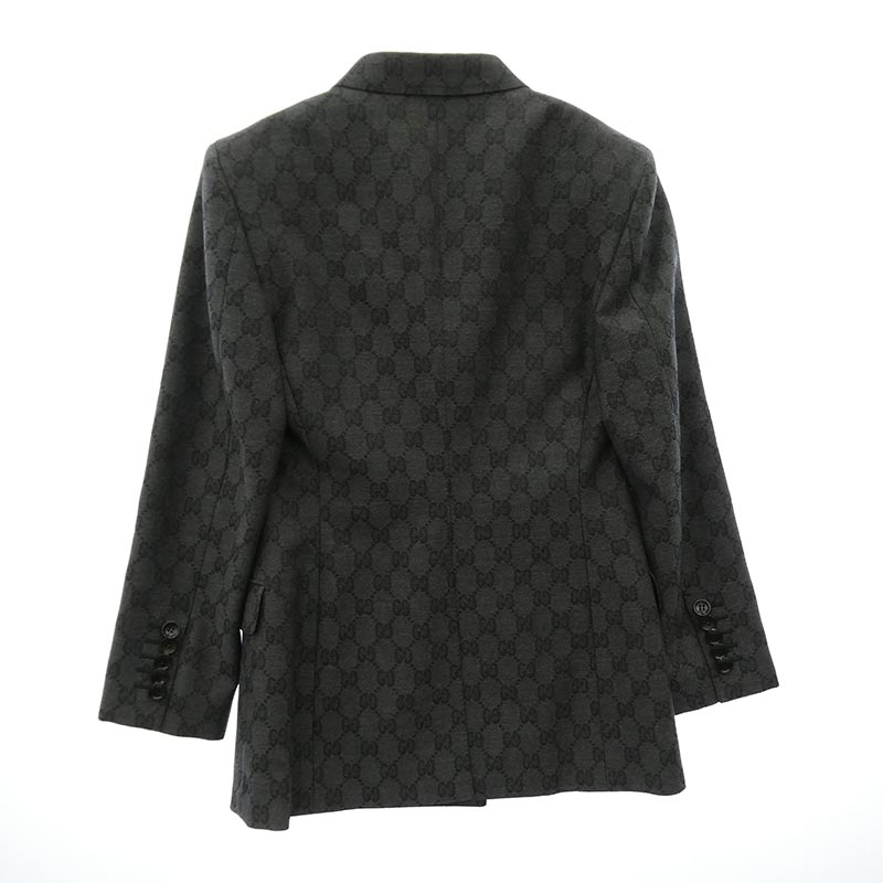 グッチ 715184 ZAKF8 GG Double-breasted wool jacquard jacket GG柄 ダブルブレスト ウール ジャガード テーラードジャケット 買取実績 画像