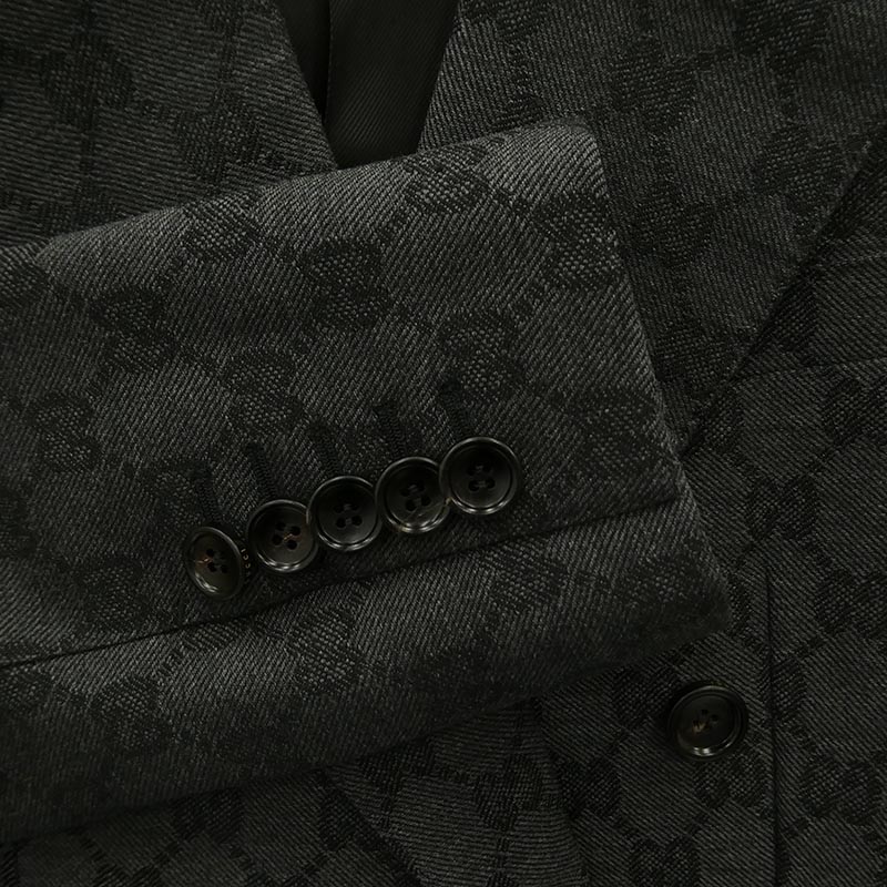 グッチ 715184 ZAKF8 GG Double-breasted wool jacquard jacket GG柄 ダブルブレスト ウール ジャガード テーラードジャケット 買取実績 画像