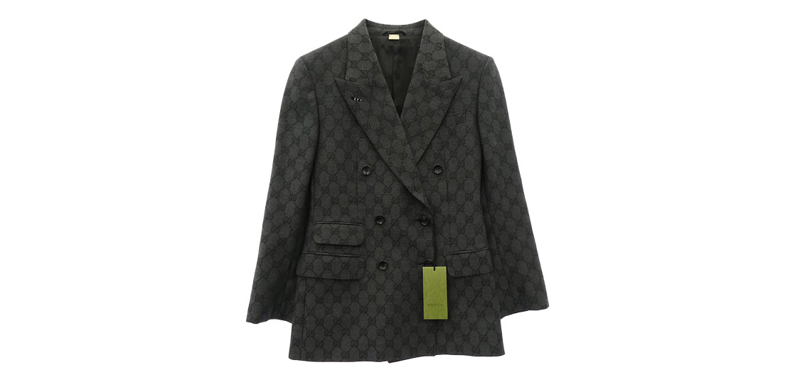グッチ 715184 ZAKF8 GG Double-breasted wool jacquard jacket GG柄 買取実績