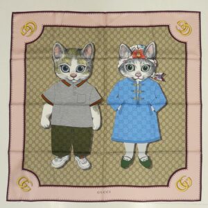 グッチ 848288 3G001 6172 × Yuko Higuchi Printed Silk Scarf Japan Exclusive 日本限定 買取実績