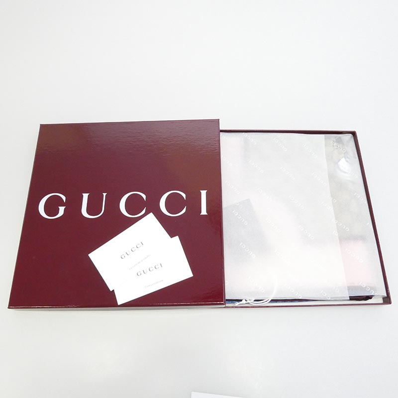 グッチ 848288 3G001 6172 × Yuko Higuchi Printed Silk Scarf Japan Exclusive ヒグチユウコ プリント 日本限定 シルク スカーフ 買取実績 画像