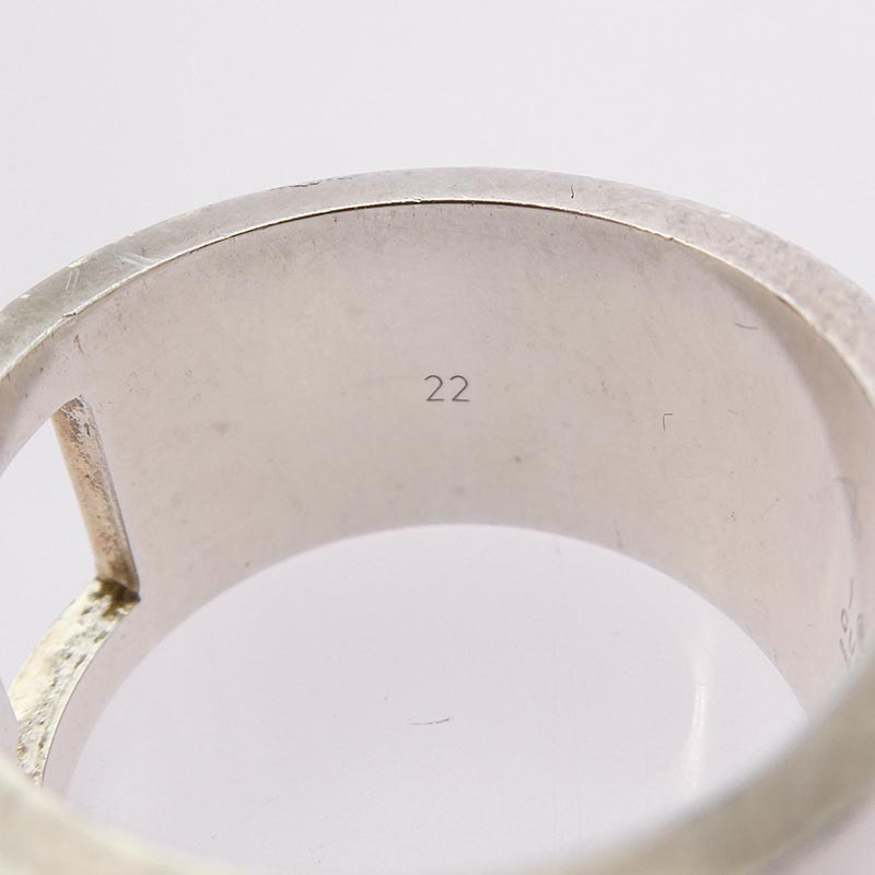 グッチ ブランテッド Gリング ワイド 買取実績 画像