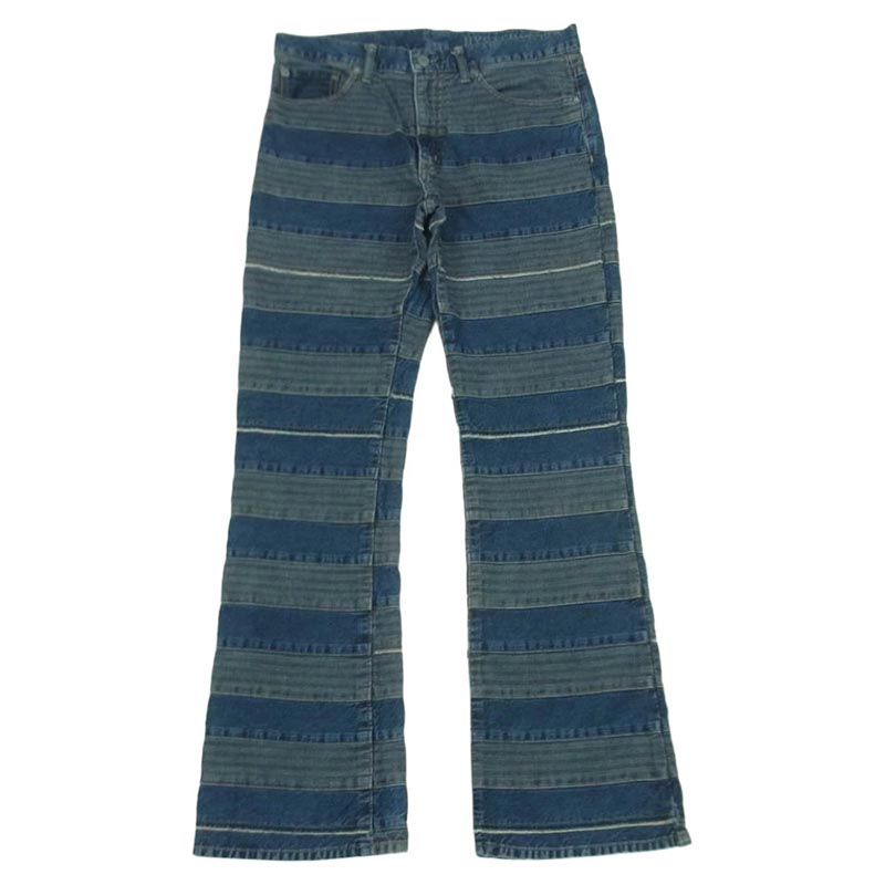 ヒステリックグラマー 21SS 02212AP01 KINKY ドッキング ウミヘビ ツギハギ スクラッチ フレア デニム パンツ 買取実績