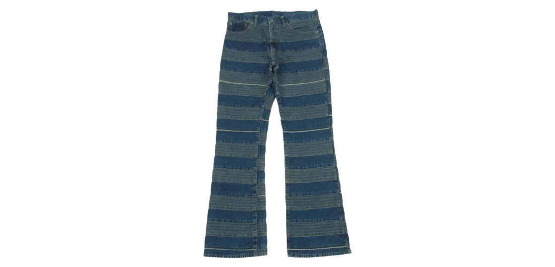 ヒステリックグラマー 21SS 02212AP01 KINKY ドッキング ウミヘビ ツギハギ スクラッチ フレア デニム パンツ 買取実績