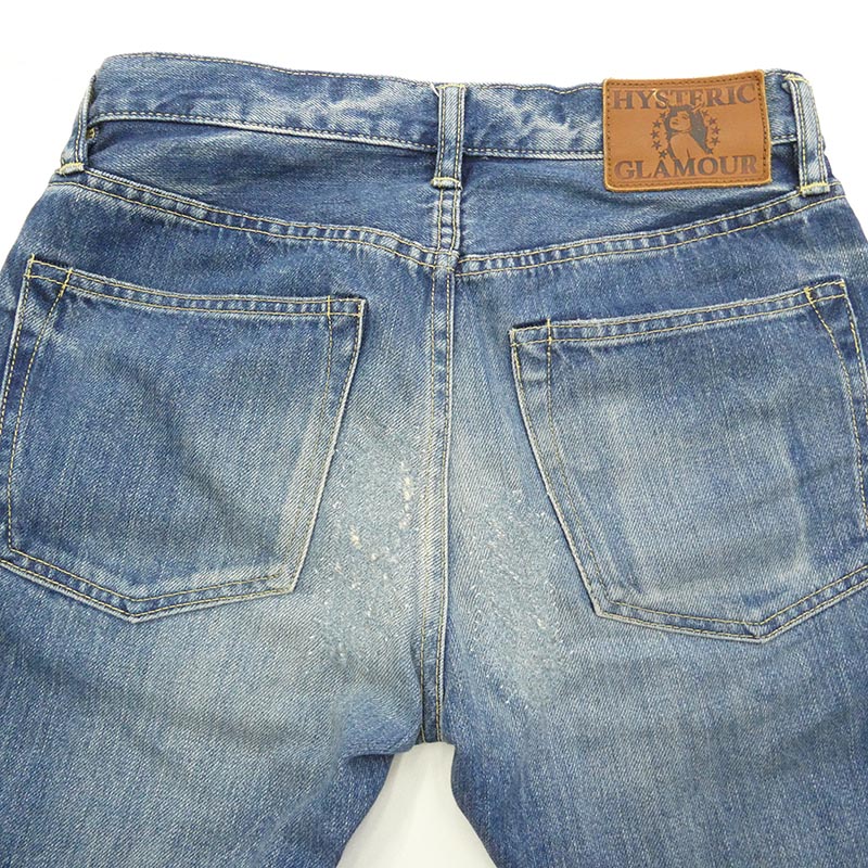 ヒステリックグラマー 24SS 0241AP10 RSM加工 スタッズ ボタンフライ スリムストレート ジーンズ デニムパンツ 買取実績 画像