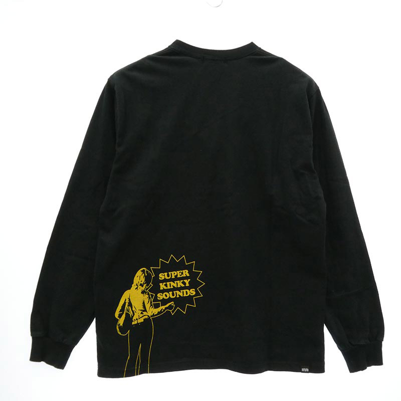 ヒステリックグラマー 25AW 02253CL06 SUPER KINKY SOUNDS T-shirt スーパー キンキー サウンド プリント ロンT 長袖 Tシャツ カットソー 買取実績 画像