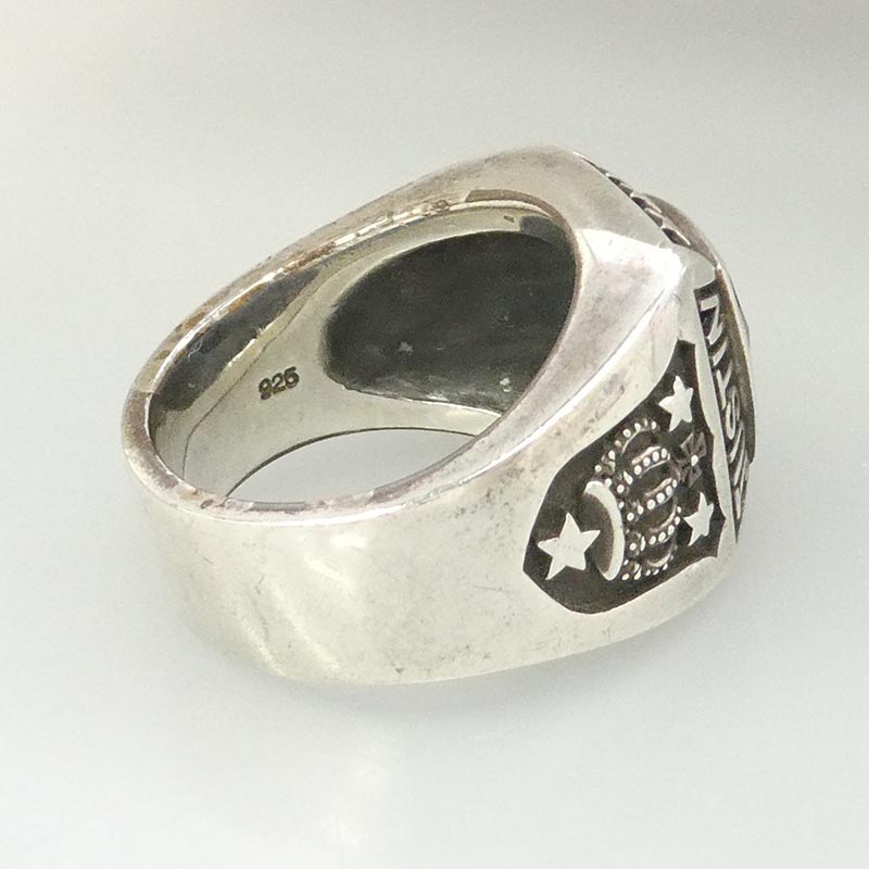 ジャスティンデイビス SRF110 MARSHAL Ring マーシャルリング オニキス クラウン クロス ロゴ リング 買取実績 画像