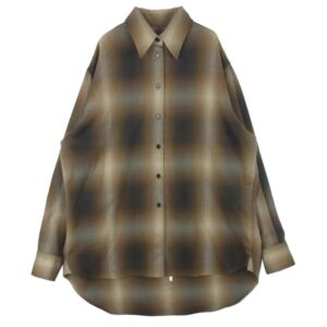 メゾンマルジェラ 22AW S52DL01095 MM6 チェック シャツ 変形 オンブレ 長袖 買取実績