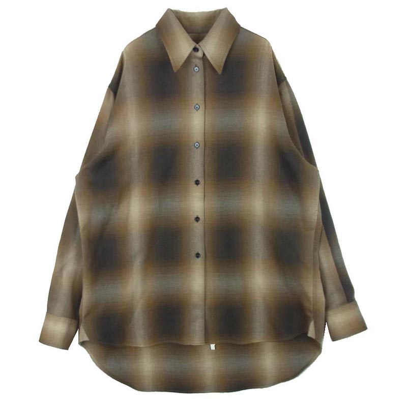 メゾンマルジェラ 22AW S52DL01095 MM6 チェック シャツ 変形 オンブレ 長袖 買取実績