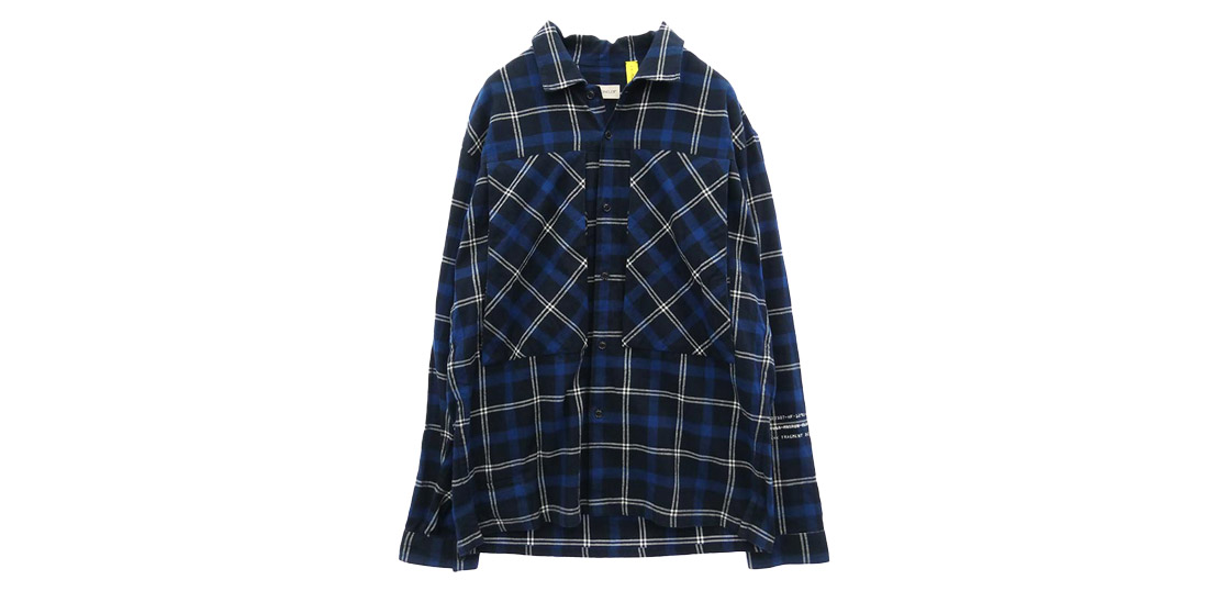 モンクレール 18AW D209U5200101 GENIUS ジーニアス × FRAGMENT フラグメント HIROSHI FUJIWARA CAMICIA 長袖 バックロゴ フランネル シャツ 買取実績