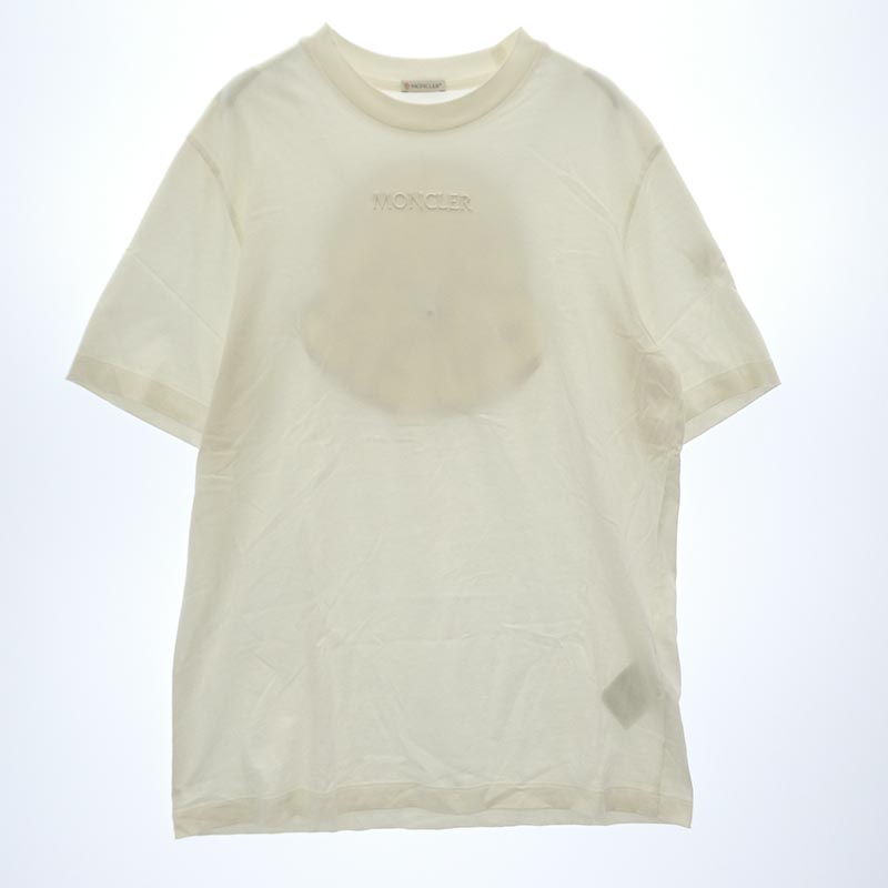 モンクレール 22AW H20918C00032 8390T SS T-SHIRT フロント刺繍 ロゴ ワッペン バック ビッグロゴ プリント 半袖 Tシャツ 買取実績 画像