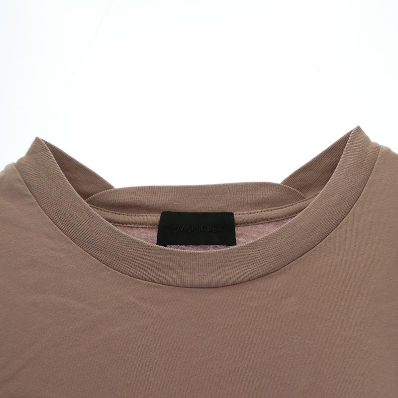 モンクレール 24AW J20918C00002 89A17 SS T-SHIRT ラバー ロゴ ワッペン バック 縦ロゴ プリント 半袖 Tシャツ 買取実績 画像