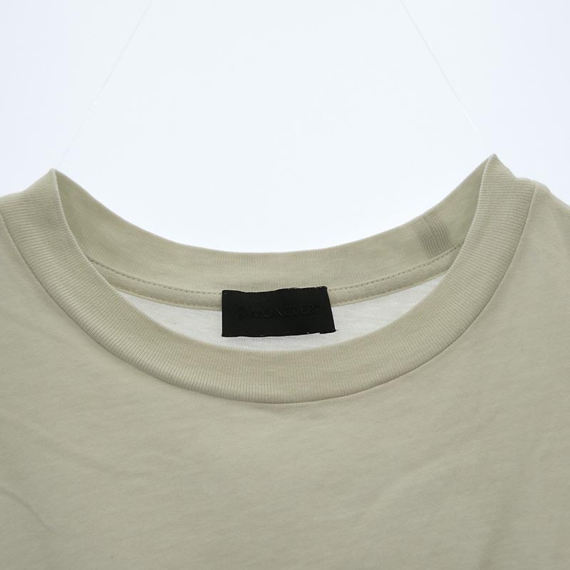 モンクレール 24AW J20918C00015 89A17 SS T-SHIRT ラバー ロゴ ワッペン フロント 縦ロゴ プリント 半袖 Tシャツ 買取実績 画像