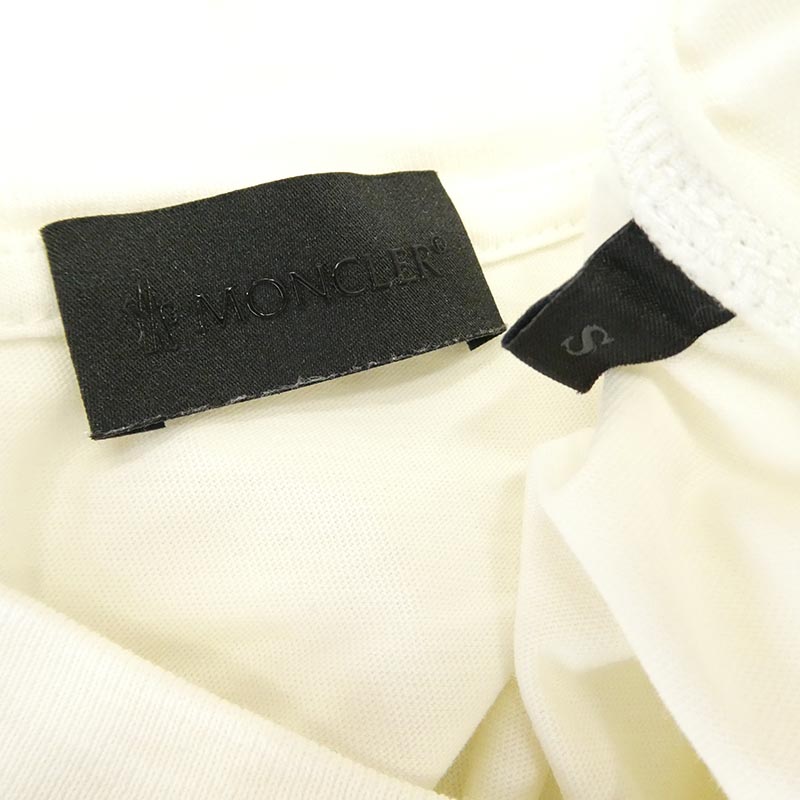 モンクレール 25AW K20918C00039 89AYW SS T-SHIRT ラバー ロゴ ワッペン 半袖 Tシャツ 買取実績 画像